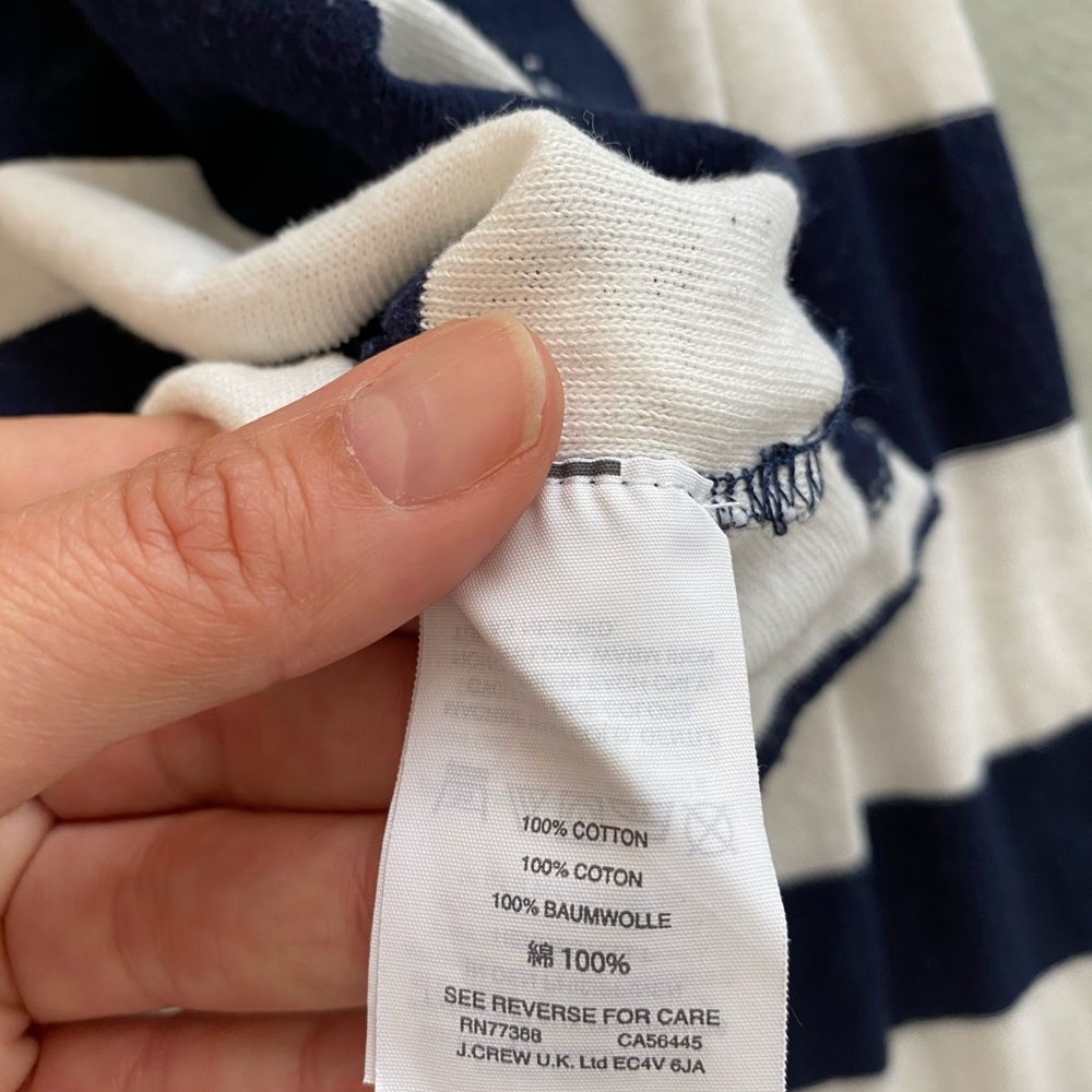 J. Crew Striped Cotton Long Sleeved Top - Picture 5 of 5